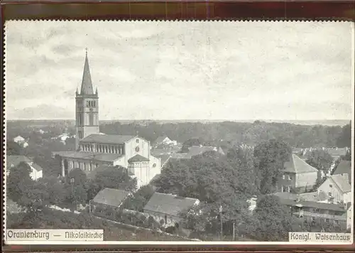 Oranienburg Nikolaikirche und Kgl Waisenhaus Kat. Oranienburg
