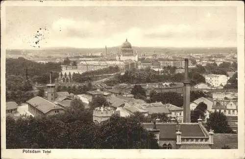 Potsdam Panorama vom Brauhausberg Nikolaikirche / Potsdam /Potsdam Stadtkreis