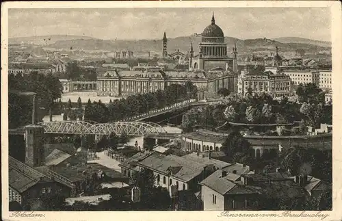 Potsdam Panorama vom Brauhausberg Nikolaikirche / Potsdam /Potsdam Stadtkreis