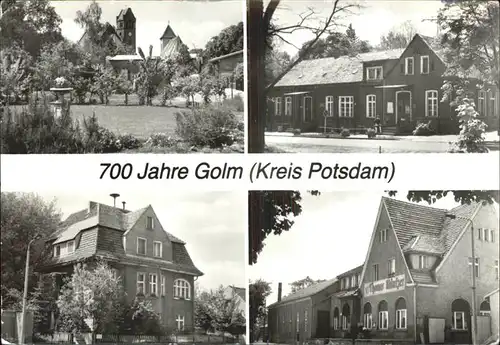 Golm Potsdam Kirche Gemeinderat HO Gaststaette Muentzer Reiherbergstrasse Jubilaeum Kat. Potsdam