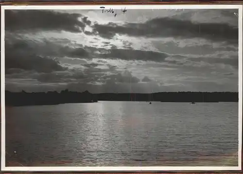 Fuerstenberg Mecklenburg Abendstimmung am Roeblinsee Sonnenuntergang Kat. Neustrelitz