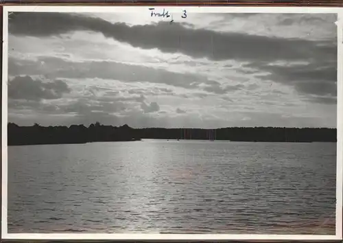 Fuerstenberg Mecklenburg Abendstimmung am Roeblinsee Sonnenuntergang Kat. Neustrelitz