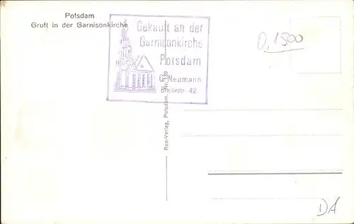 Potsdam Gruft in der Garnisonkirche / Potsdam /Potsdam Stadtkreis