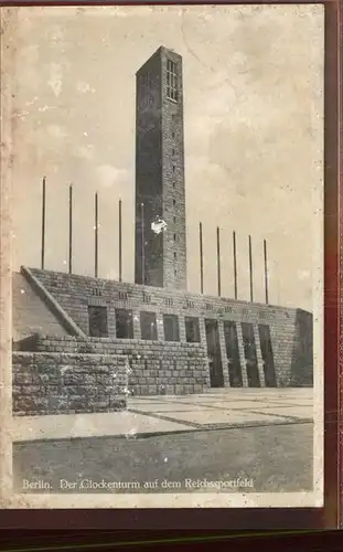 Berlin Glockenturm auf dem Reichssportfeld Kat. Berlin