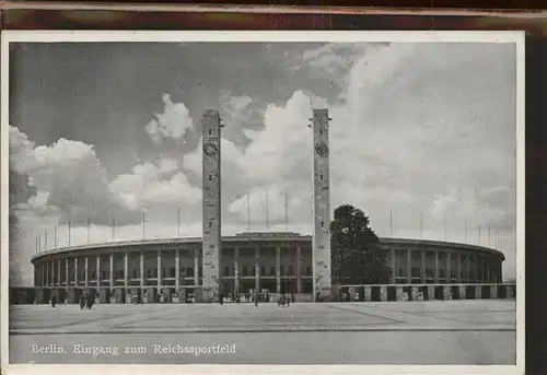 Berlin Eingang zum Reichssportfeld Kat. Berlin