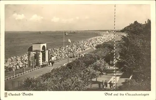 Bansin Ostseebad Strandanlagen Kat. Heringsdorf