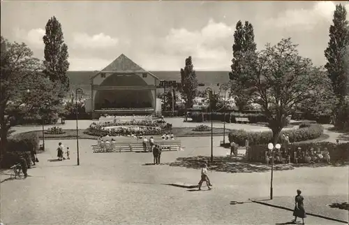 Heringsdorf Ostseebad Usedom Kuranlagen mit Musikpavillon Kat. Heringsdorf