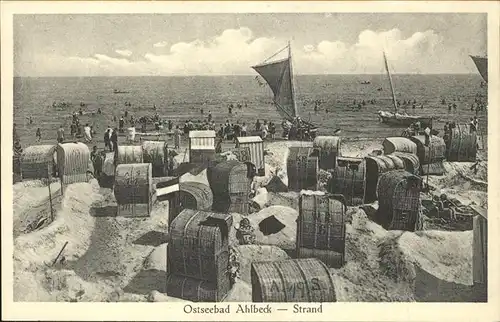 Ahlbeck Ostseebad Insel Usedom Strand Kat. Heringsdorf Insel Usedom