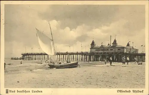 Ahlbeck Ostseebad Insel Usedom Seebruecke Kat. Heringsdorf Insel Usedom