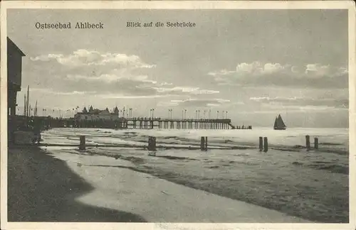 Ahlbeck Ostseebad Insel Usedom Seebruecke Kat. Heringsdorf Insel Usedom