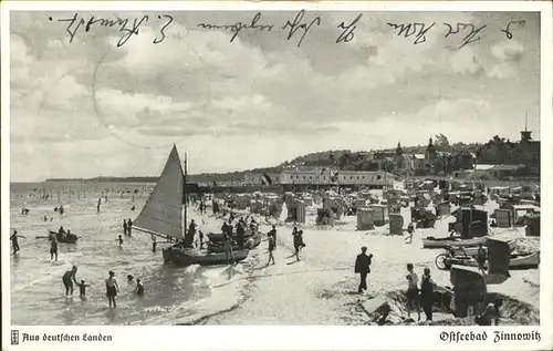 Zinnowitz Ostseebad Usedom Strandleben Kat. Zinnowitz