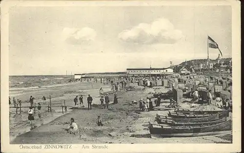 Zinnowitz Ostseebad Usedom Strandleben Kat. Zinnowitz