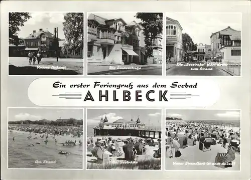 Ahlbeck Ostseebad Insel Usedom  Kat. Heringsdorf Insel Usedom