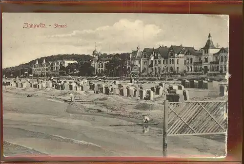 Zinnowitz Ostseebad Usedom Strand Kat. Zinnowitz