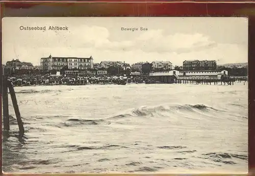 Ahlbeck Ostseebad Insel Usedom Strand Kat. Heringsdorf Insel Usedom