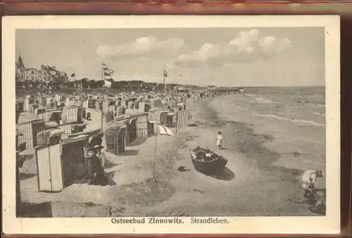 Zinnowitz Ostseebad Usedom Strandleben Kat. Zinnowitz