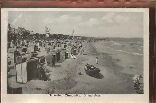 Zinnowitz Ostseebad Usedom Strandleben Kat. Zinnowitz