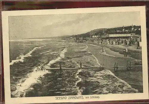 Zinnowitz Ostseebad Usedom Strand Kat. Zinnowitz