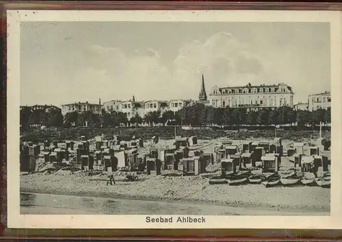 Ahlbeck Ostseebad Insel Usedom Strand Kat. Heringsdorf Insel Usedom