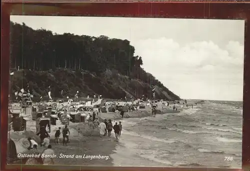 Bansin Ostseebad Strand am langen Berg Kat. Heringsdorf