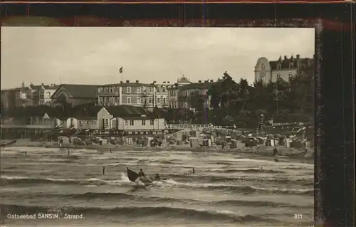 Bansin Ostseebad Strand mit div.Villen Kat. Heringsdorf