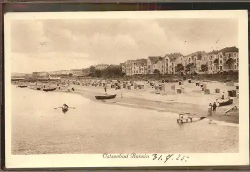 Bansin Ostseebad Strand mit div.Villen Kat. Heringsdorf