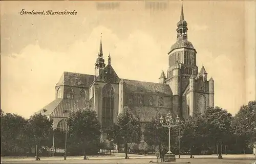 Stralsund Mecklenburg Vorpommern Marienkirche Kat. Stralsund