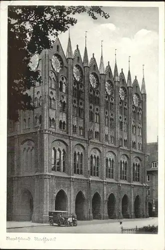 Stralsund Mecklenburg Vorpommern Rathaus Auto Kat. Stralsund