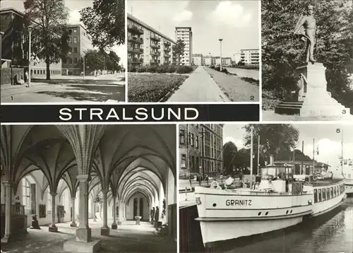 Stralsund Mecklenburg Vorpommern Krankenhaus Grossen Parower Str. Heinrich Heine Ring MS Granitz Kat. Stralsund