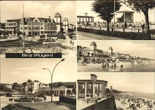 Binz Ruegen Strand Kurpromenade Kat. Binz