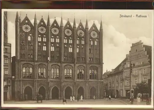 Stralsund Mecklenburg Vorpommern Rathaus Kat. Stralsund