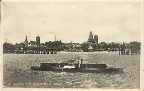 Stralsund Mecklenburg Vorpommern Trojekt Dampfschiff Kat. Stralsund