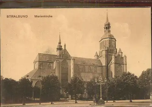 Stralsund Mecklenburg Vorpommern Marienkirche Kat. Stralsund