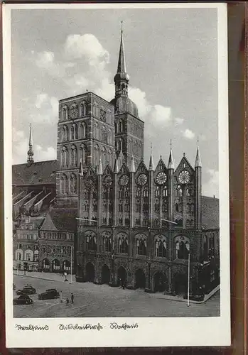 Stralsund Mecklenburg Vorpommern Rathaus Kat. Stralsund