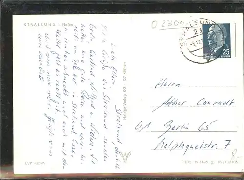 Stralsund Mecklenburg Vorpommern Hafen Kat. Stralsund