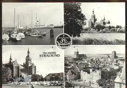 Stralsund Mecklenburg Vorpommern Wappen Leninplatz Kat. Stralsund