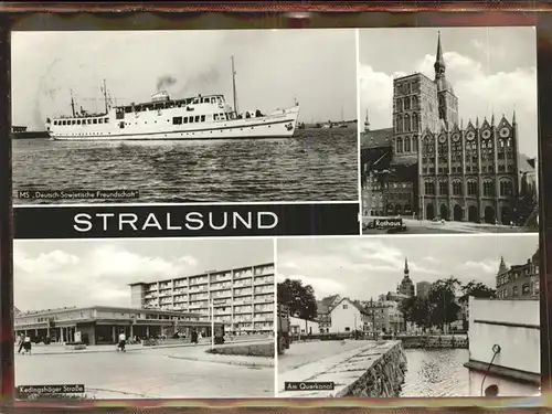Stralsund Mecklenburg Vorpommern MS Deutsch Sowjetische Freundschaft Rathaus Kat. Stralsund
