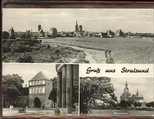 Stralsund Mecklenburg Vorpommern Marienkirche Kniepertor Kat. Stralsund