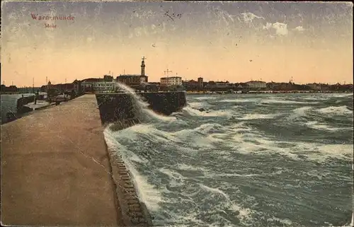 Warnemuende Ostseebad Mit Mole Kat. Rostock