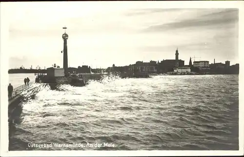 Warnemuende Ostseebad Mit Mole Kat. Rostock