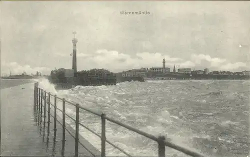 Warnemuende Ostseebad Mit Leuchtturm Kat. Rostock