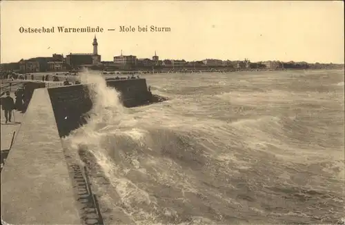 Warnemuende Ostseebad Mit Mole Kat. Rostock