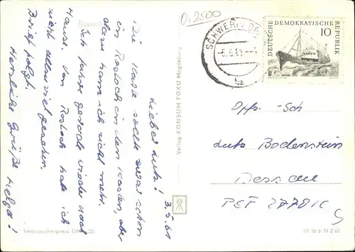 Rostock Mecklenburg Vorpommern Neue Post u.Rathaus Kat. Rostock