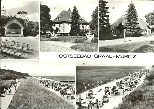 Graal-Mueritz Ostseebad Muskipavillon u.Gaertnerische Produktions-Genossenschaft / Seeheilbad Graal-Mueritz /Bad Doberan LKR