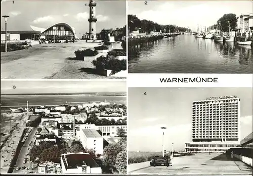 Warnemuende Ostseebad Konsum Gaststaette "Teepott" u.Hotel Neptun Kat. Rostock