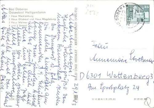 Heiligendamm Ostseebad Haus Mecklenburg u.Haus Weimar Kat. Bad Doberan