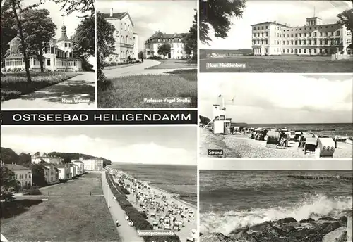 Heiligendamm Ostseebad Haus Weimar u.Professor Vogel Strasse Kat. Bad Doberan