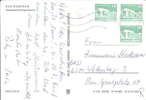 Heiligendamm Ostseebad Haus Weimar u.Professor Vogel Strasse Kat. Bad Doberan