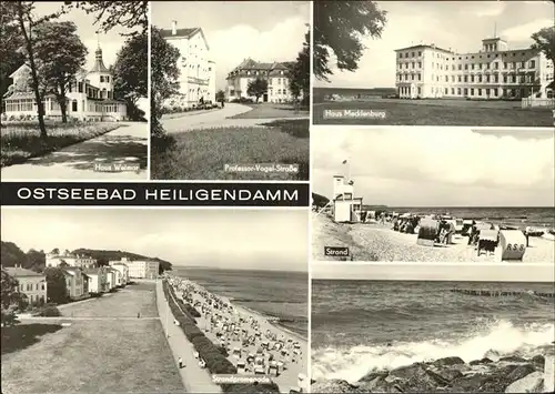 Heiligendamm Ostseebad Strandpromenade u.Haus Mecklenburg Kat. Bad Doberan