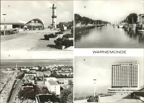 Warnemuende Ostseebad Am Alten Strom u.Konsum Gaststaette Teepott Kat. Rostock